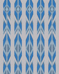 Geometric Blue Ice Stripe Rug