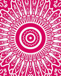 Radiant Sunburst Symmetry Pattern Rug