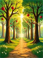 Apple Orchard Path Design Rug