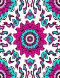 Vibrant Mandala Floral Pattern Design Rug