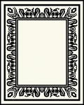 Bold Black Cream Abstract Motif Rug