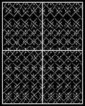 Monochromatic Chainlink Pattern Design Rug