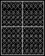 Monochromatic Chainlink Pattern Design Rug