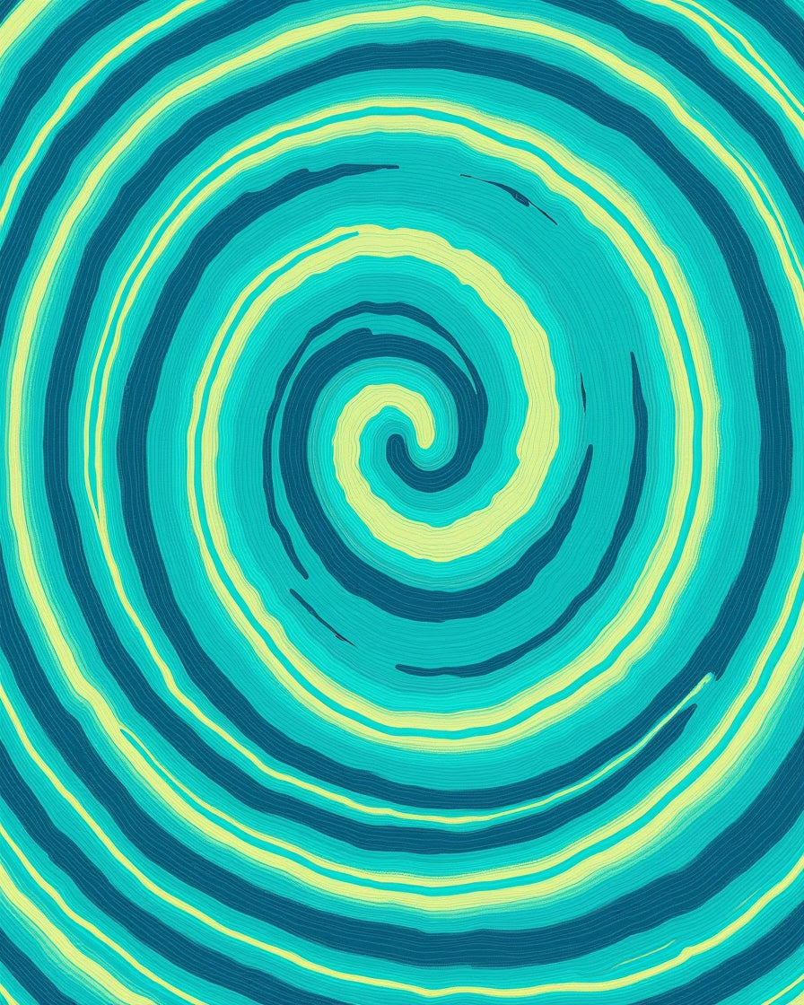 Oceanic Swirl Abstract Pattern Rug