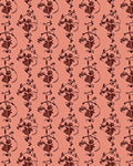 Coral Floral Damask Repeat Rug