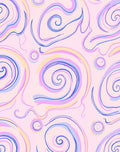 Abstract Swirls In Soft Pastel Hues Rug