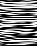 Bold Black White Striped Abstraction Rug