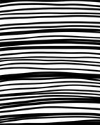 Bold Black White Striped Abstraction Rug
