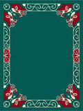 Classic Floral Border Design Rug