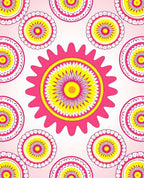 Sunburst Boho Mandala Design Rug