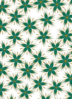 Starburst Floral Pattern Rug