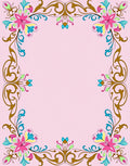 Ornate Floral Vines Bright Rug