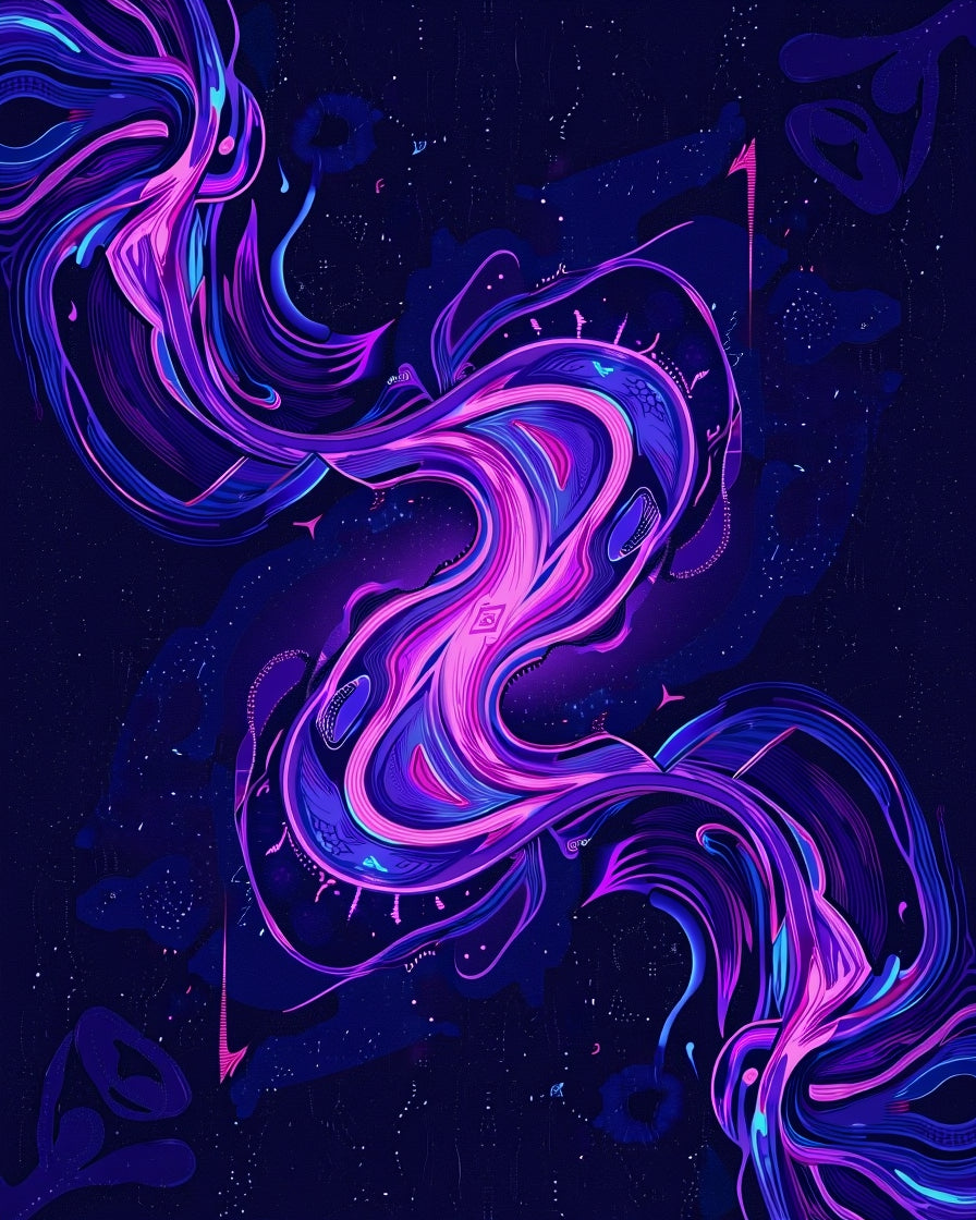 Nebula Flow Cosmic Swirl Rug