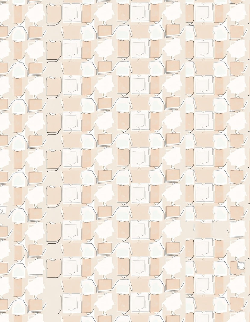Soft Checkered Square Pattern Rug