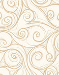 Elegant Swirls Beige Pattern Rug