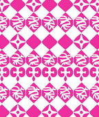 Modern Geometric Pink Tribal Rug