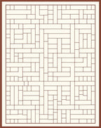 Abstract Grid Motif Pattern Rug