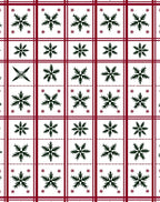 Winter Snowflake Plaid Pattern Rug