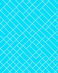 Bright Blue White Linear Pattern Rug