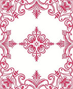Baroque Swirls Flourish Design Rug