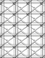 Interlocking Geometric Stripe Pattern Rug