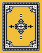 Grand Black and White Mandala Garden Rug