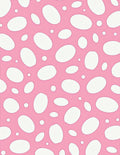 Pink Abstract Oval Pattern Rug