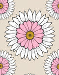 Pink Daisy Pattern Design Rug