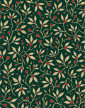 Art Nouveau Berry Leaf Pattern Rug