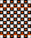 Spooky Pumpkin Chessboard Pattern Rug
