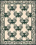 Regal Vintage Floral Scroll Rug