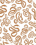 Abstract Swirl Leaf Pattern Design Rug