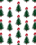 Evergreen Trees with Red Berries Rug