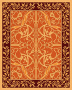 Art Nouveau Vine Pattern Rug