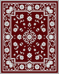 Rich Floral Vines Medallions Classic Rug