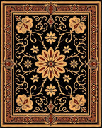 Ornate Floral Pattern Rug