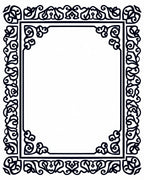 Intricate Floral Scrollwork Border Design Rug