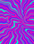 Vibrant Swirl Pattern Rug