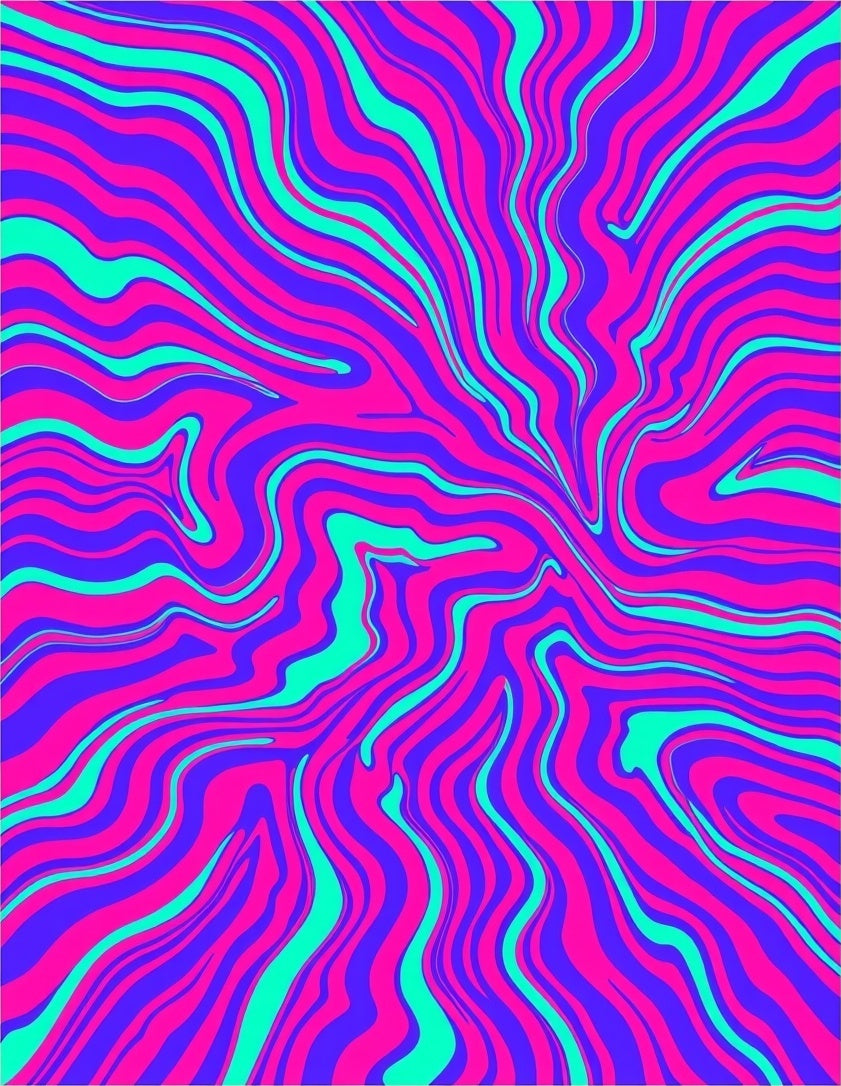 Vibrant Swirl Pattern Rug