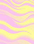 Pink Yellow Wavy Gradient Rug