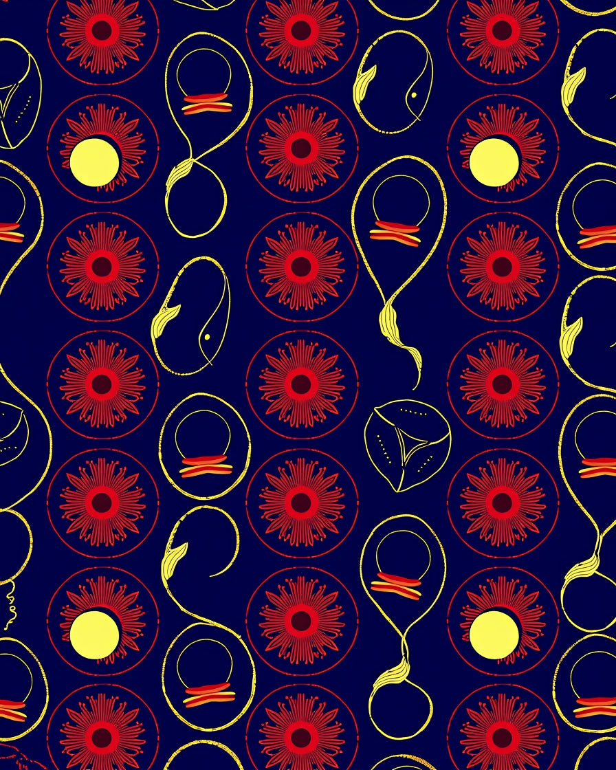 Bold Floral With Abstract Elements Design Rug