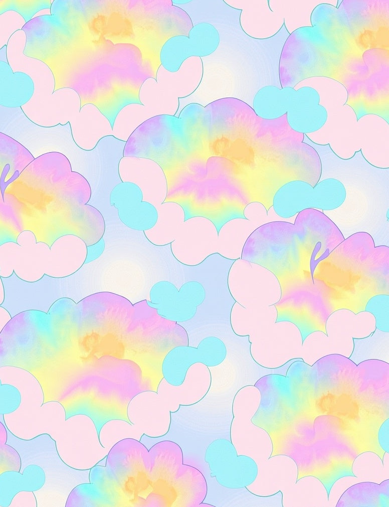 Pastel Rainbow Cloud Dream Pattern Rug