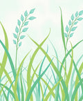 Fresh Green Grass Field Pattern Rug