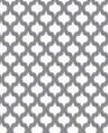 Gray Quatrefoil Geometric Pattern Rug