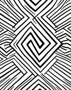 Modern Geometric Spiral Pattern Rug