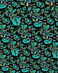 Tropical Teal Floral Patterns Rug