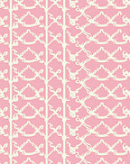 Ornate Lattice with Stylized Bows Pattern Rug