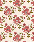 Retro Floral Bloom Pattern Rug