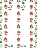 Pink Floral Vine Pattern Rug