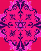 Vibrant Paisley Floral Pattern Rug